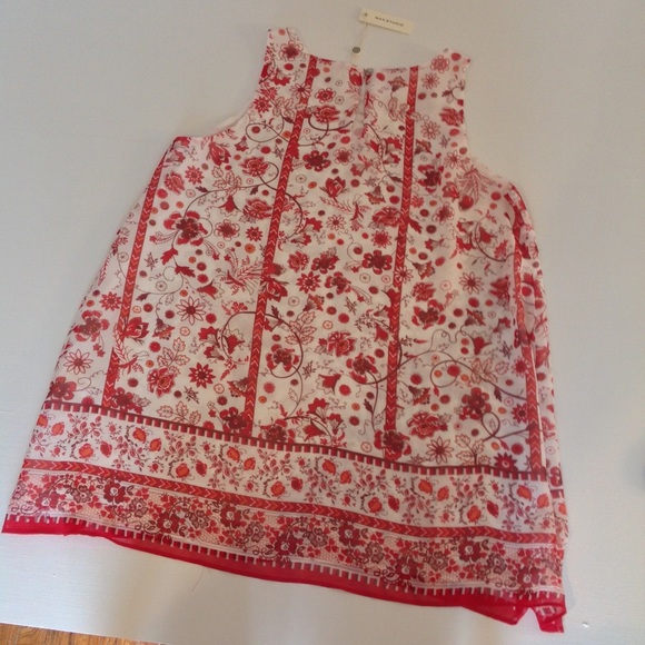 NWT Max Studio Floral Tank Top (S) - Picture 9 of 11